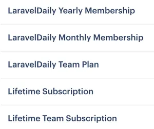 Laravel Daily Eligible Products