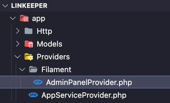 Path to AdminPanelProvider.php